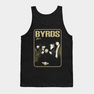 Old Blue Style The Byrd Vintage Folk Rock Couture Graphic Tee Tank Top